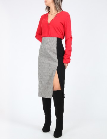 Fusta Zara, alb/negru