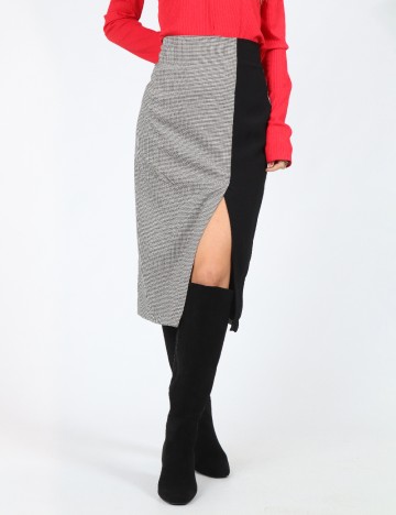 Fusta Zara, alb/negru