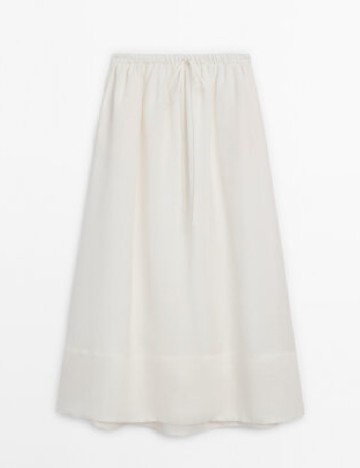 Fusta Massimo Dutti, alb