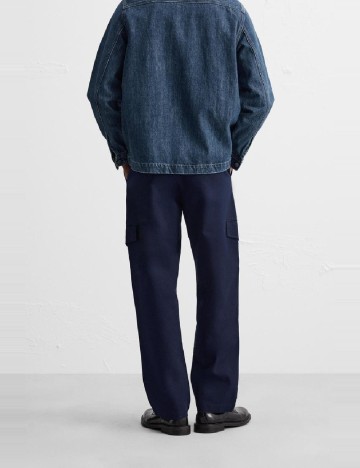 Pantaloni Zara, bleumarin