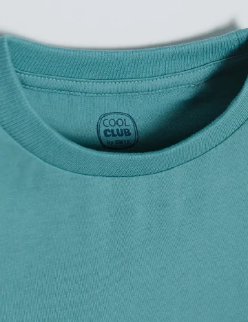 Tricou Cool Club, turcoaz