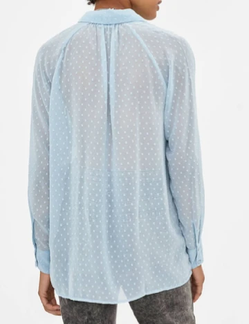 Camasa Bershka, albastru
