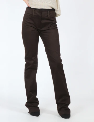 Pantaloni Zara, maro