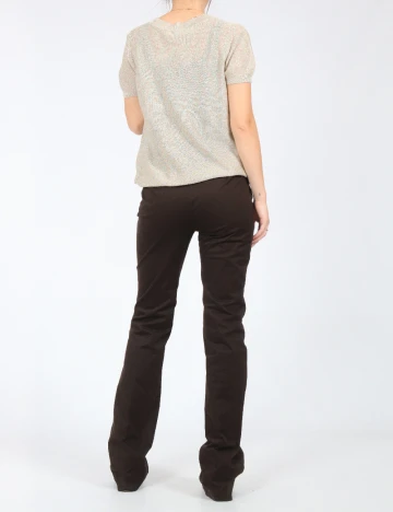 Pantaloni Zara, maro