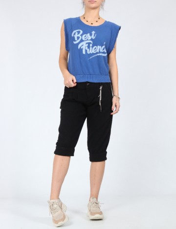 
						Pantaloni scurti Zara, negru