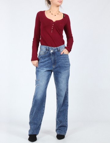 
						Blugi SHEIN, albastru