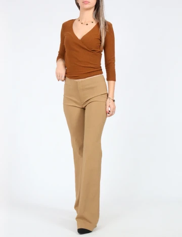 Pantaloni Zara, maro