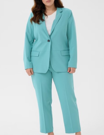 Sacou Kaffe Curve, turcoaz