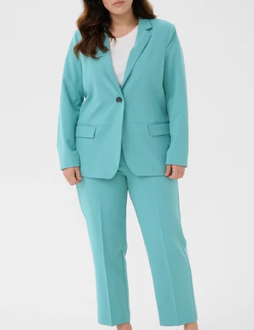 Sacou Kaffe Curve, turcoaz