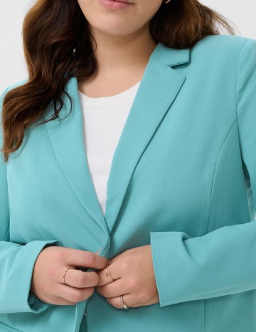 Sacou Kaffe Curve, turcoaz