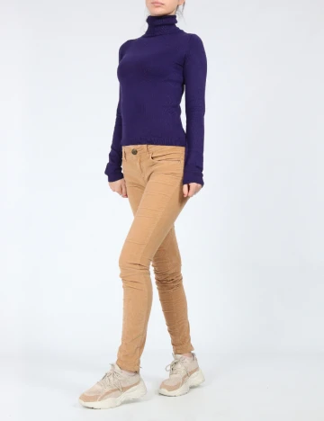 Pantaloni Zara, maro