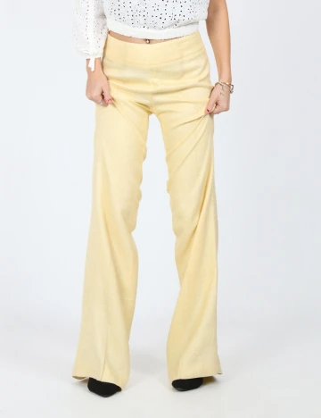 Pantaloni Zara, galben