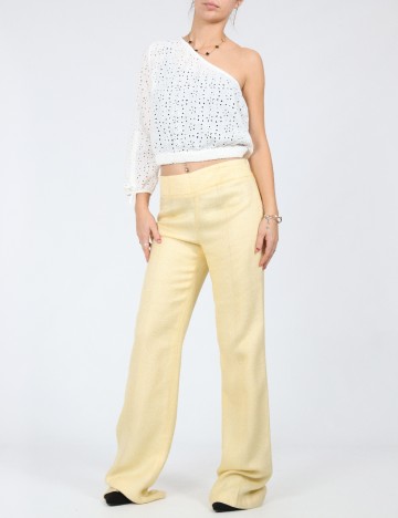 Pantaloni Zara, galben