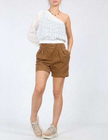 Pantaloni scurti Zara, maro