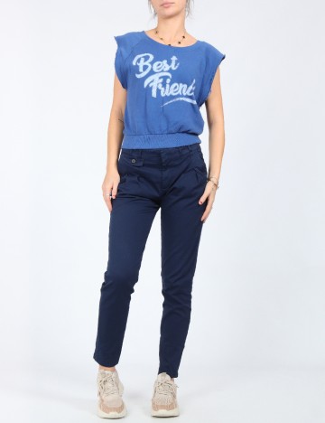 
						Pantaloni Zara, bleumarin