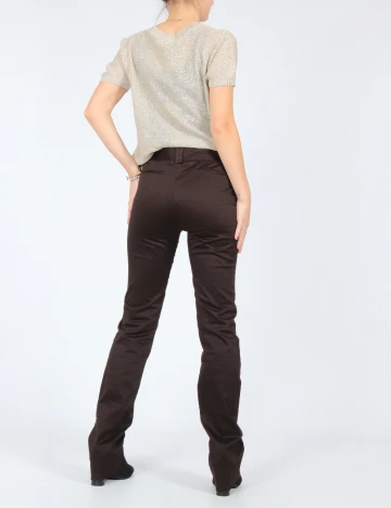 Pantaloni Zara, maro