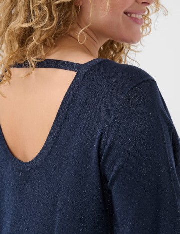 Rochie medie Kaffe Curve, bleumarin