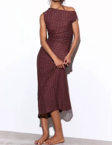 Rochie medie Pull&Bear, pruna