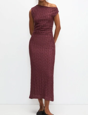 Rochie medie Pull&Bear, pruna