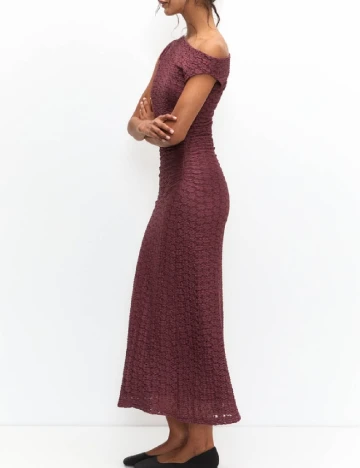 Rochie medie Pull&Bear, pruna