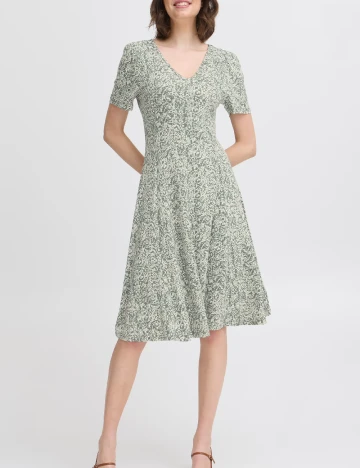 Rochie medie Fransa, verde