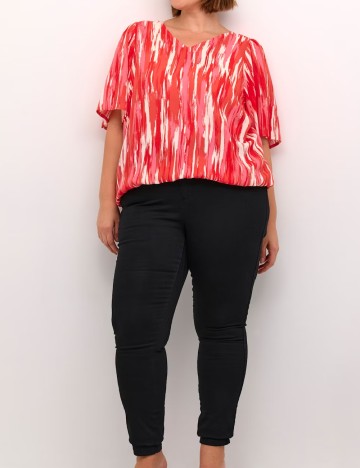 Bluza Kaffe Curve, rosu