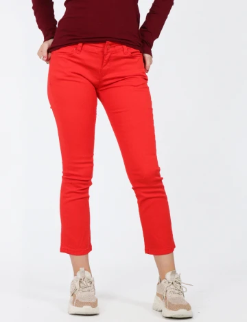 Pantaloni Zara, rosu