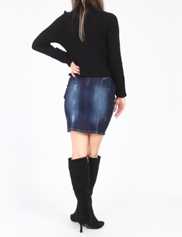 Fusta Bershka, bleumarin