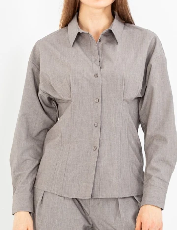 Camasa My Essential Wardrobe, gri