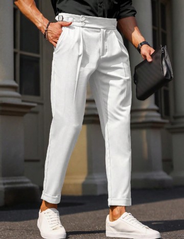 
						Pantaloni SHEIN, alb