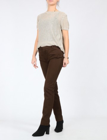 
						Pantaloni Zara, maro