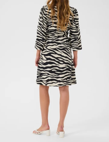 Rochie scurta Kaffe, negru/bej