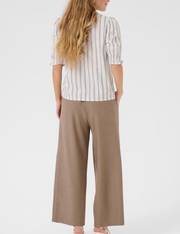 Bluza Culture, crem/albastru