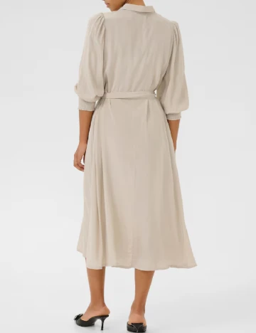 Rochie medie Kaffe, crem