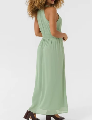 Rochie lunga Cream, verde