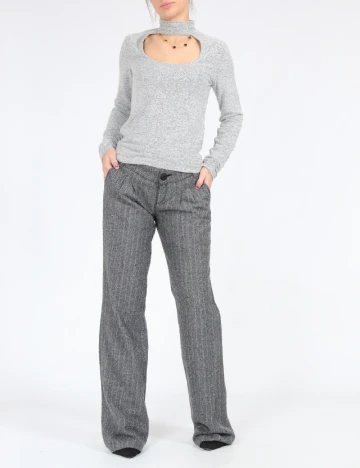 Pantaloni Bershka, gri