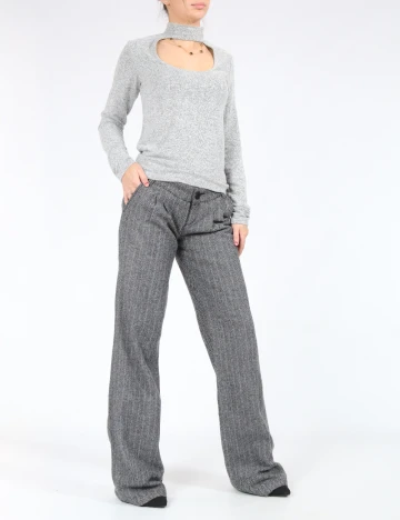 Pantaloni Bershka, gri