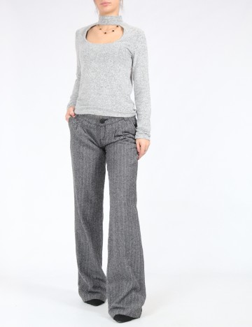 Pantaloni Bershka, gri