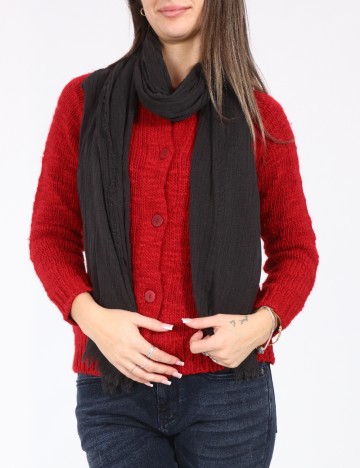 Esarfa Bershka, negru