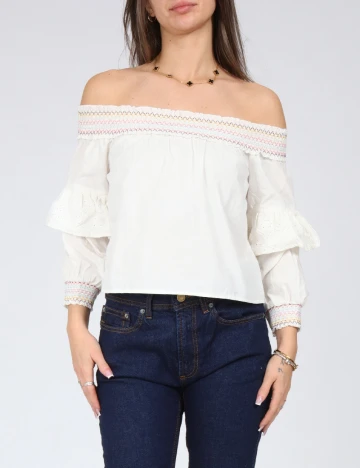 Top Bershka, alb