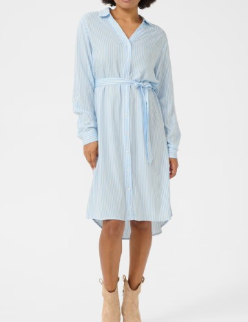 Rochie scurta Love Copenhagen, alb/albastru