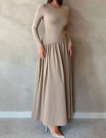 Rochie lunga SHEIN, bej