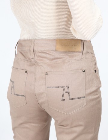 Pantaloni Zara, maro deschis