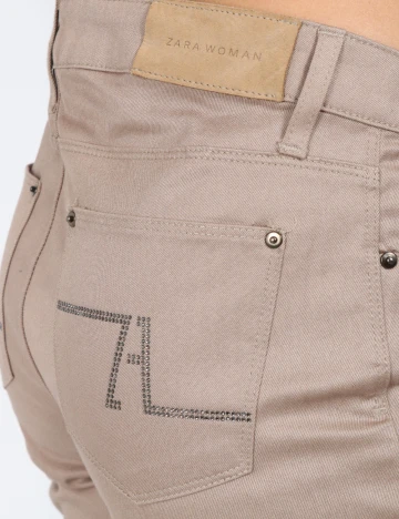 Pantaloni Zara, maro deschis