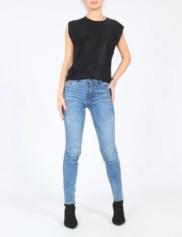 Blugi Bershka, albastru