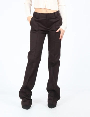 Pantaloni Zara, maro