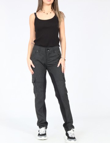 Pantaloni Zara, gri inchis