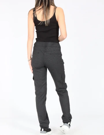 Pantaloni Zara, gri inchis