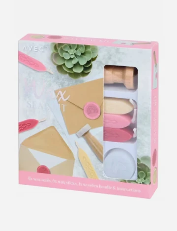 Kit de sigilare cu ceara pentru scrisori AVEC, mix culori