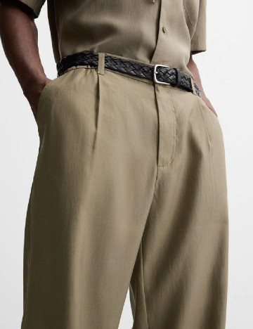 Pantaloni Zara, kaki